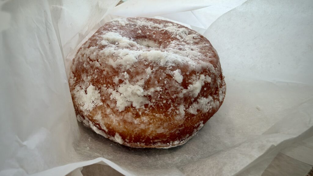 Powdered Donuts Powdered donut from Drunken Donuts at Market on Main Colonial Beach VA