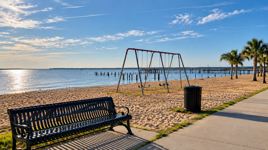 Home colonial beach boardwalk